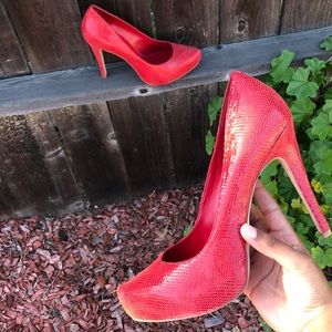 Nice red high heels